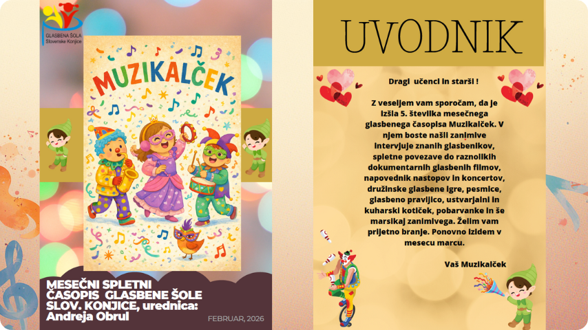 Muzikalček februar 2026